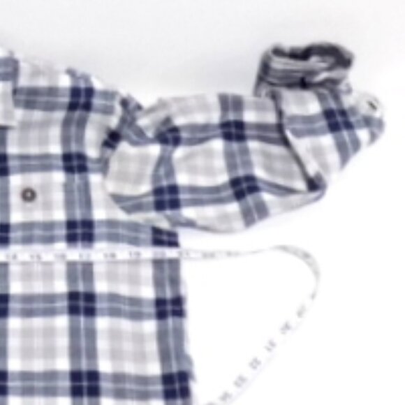Wrangler Premium Quality Men’s Gray & White Long Sleeve Flannel Shirt - Size: S - Picture 6 of 11